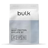 Bulk Rinderprotein Isolat 97 (HydroBEEF), Beef Protein Pulver, Schokolade, 1 kg, Verpackung Kann Variieren