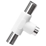 Antennenverteiler-Stecker, Weiß