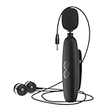 Plyisty Schallverstärker -Ohrhörer mit Kragenclip, Hör -Ohr -Ohrverstärkungsgerät und Digitaler Klangverstärker, Einstellbares Volumen, Rauschreduzierung