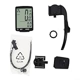 Kabelloser Computer mit großem Bildschirm, Multifunktions-Tachometer Plus Radkilometerzähler für Rennrad, Mountainbike und Falträder, Tracks Durchschnitt und Max