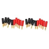 CAXUSD 20 Paar Bananenstecker Charger Adapter Banana Plug connectors