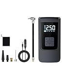 Luftkompressor Akku Für Auto Motorrad Cordless Luft Kompressor 7.4 12V Auto Reifen Inflator Tragbare Reifen Inflator 6000mAh Elektrische Luftpumpe Pumpe Auto Kompressor(Wired)