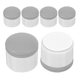 Ipetboom 6 Stück Wc Sitzpuffer 20mm Silikon Geräuschdämpfend Selbstklebend Universell für Runde Standard Toilettensitze Stoßdämpfend und Feuchtigkeitsbeständig