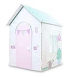 CDF Stabiles Papphaus Papphaus für Kinder Papphäuser Kinderspielzeug Rosa - Geschenk