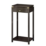 SYLGXH Kleiner Beistelltisch Couchtisch, Beistelltisch, Kleiner Tisch, einfaches und leichtes Luxus-Wohnzimmer, Blumentisch, Regal, Nachttisch Nachttisch(B)