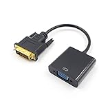 BESTonZON dividiert zu Adapter für sicheren Kabelanschluss dvid zum Konverter DVI-D zu VGA dvi-zu-adapter dvid auf Adapter DVI-D-zu-VGA-Konverter DVI-zu-VGA-Adapter Grafikkarte Adapterkabel
