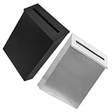 ELAYARD 2 Stück Wandbriefkasten aus Metall Wetterfester Vintage Briefkasten mit Einwurfschlitz Wandmontage Dekorativer Postkasten für Außen und Vorschlagsbox
