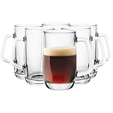 Glasmark Krosno Biergläser-Set 0,3 Liter Gläser Für Bier Bierseidel Bierkrug Gläser Für Craft Beer Bierglas Trinkglas Glas Spülmaschinenfest 6 x 300ML