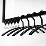 HOME DELUXE - Kleiderbügel Rack - 10er Set, Schwarz, 47 x 2 x 18 cm, Kunststoff I Kleiderbügel-Set Garderobenhaken Kleideraufhänger