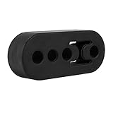 RASTKY Auspuffhalterungshalterungen aus Hochdichtem Gummi, Reduzieren die Bewegung der Abgasanlage, Schwarze Farbe, 4 Löcher