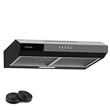 Klarstein Dunstabzugshaube 60cm, Abluft-Dunstabzugshaube mit Spülmaschinenfestem Filter aus Aluminium, Leise Abzugshaube Abluft, 200m³/h Luftstrom, Effiziente Wandhauben mit LEDs & Touch Controls