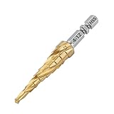1/3 Stück 4-12 4-20 4-32 mm HSS 4241 Titanbeschichteter Schlag-Stufenbohrer Lochsäge 3-schneidig mit 1/4 'Sechskantschaft for Metall Holz Kunststoff(4-12mm)