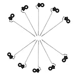 AHUFGN Weidezaun Isolator 10 PCS Elektrischer Zaun Lange Schwanz Eckisolatoren for Pferdehaltung Breite Tiere Lange Distanz Schraube in Holzpfosten Isolator