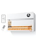 Dreo Smart Heizung Elektrisch, 2000W Elektroheizung Wandkonvektor mit Fernbedienung & App, 120° Oszillation, 5 Modus 3 Geschwindigkeit, 24H Timer, PTC Keramik Heizlüfter Energiesparend mit Thermostat