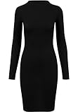 Urban Classics Damen Kleid, Baumwolle, Schwarz (Black 7), M