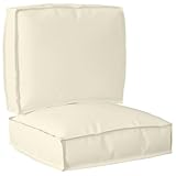 Vopese Pallettenkissen Set 2-teilig Creme Polyester Gro? Tablettmatte schmücken Model3329041