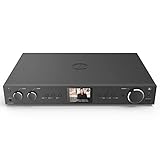 Hama DAB Tuner HiFi Digitalradio Internet Radio FM Tuner Bluetooth Tuner HiFi Internetradio Digitalradio FM WLAN Stereo Receiver Spotify Amazon Music Fernbedienung USB AUX Wecker DIT2105SBTX schwarz