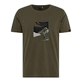 Ragwear Herren T-Shirt Kurzarm Rundhalsshirt Freizeitshirt Roggero, Farbe:Braun, Artikel:-6021 Mocca, Größe:XL