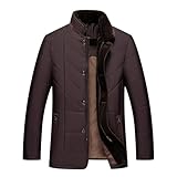 Generisch Winterjacke Herren Elegant Atmungsaktiv Wintermantel Casual Freizeit Mantel Wasserdicht Langarm Steppjacke Oversize Warm Jacken