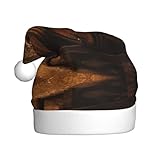 Weihnachtsmütze mit Weineichen-Behälterdruck, Weihnachtsmannmütze, Urlaub für Erwachsene, Unisex, Weihnachtsmütze für Neujahr, festliche Party, Weihnachtszubehör