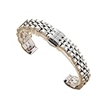 XLXKGPGKMK Elegante Damen-Armbanduhr aus Edelstahl, klassisch-elegant, quadratisch, goldfarben, modisch und lässig for Sie(Silver,16mm)