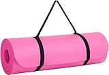 UTTAM Yoga Mat | Multi-Purpose Extra Thick Foam Exercise Mats | Stretching, Resistance Workout & Therapy – Pilates, Home & Gym Equipment Accessory for Men Women Kids (183 x 60cm) (Pink)