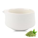 YAIRSTEN Matcha Schale Mit Ausgießer, Matcha Bowl, Traditionelle Porzellan Matcha Schüssel 560 Ml Für Teestoom Kitchen Anfänger Matcha Latte