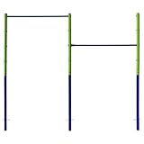 BEST SPORTING B Turnreck Outdoor I doppelte Reckstange Garten höhenverstellbar I Turnstange Kinder & Erwachsene I 241 cm Breite & 201 cm Höhe I Reckstange Garten freistehend