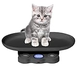 Haustierwaage für Katzen – Kleintier-Wiegewerkzeug – tragbare digitale Waage für Badezimmer, Welpen, Hamster und Küche Kochen