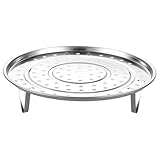 GALPADA Edelstahl Dampfgarer Einsatz Vielseitiges Dampfgargerät mit Dreibeinigem Dampfgareinsatz Schnelles und Energiesparendes Dampfgaren von Gemüse Meeresfrüchten Fleisch und Dim Sum