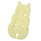 Kinderwagen-Kissen – Ganzjahres-Kissen, weiche Einlage, atmungsaktives Komfortfutter, leichte Körperkopfstütze, Baby-Sitzmatte für Reisen, Spaziergänge, Kleinkinder, Jungen, Mädchen, Sommer, Winter