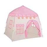 Yarryuter Spielzelt für Drinnen und Draußen, Prinzessinnenzelt Als Geschenk für Mädchen, Großes Hauszelt für Kleinkinder im Jungenstil, Einfach Aufzubauen, Rosa