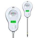 Generisch Bodentest, Feuchtigkeit/PH Wert/Fruchtbarkeit/Sonnenlichtintensität/Hygrometer/Temperatur + Um 90° Drehbares LCD-Display, Für Pflanzen, Garten, Rasen
