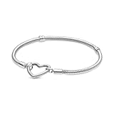 PANDORA Armband Moments 'Herzverschluss' silber 599539C00 19 cm