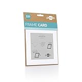 pixolo Frame Card – Passepartout mit magnetischer Rückwand, weiß, Format 15x15 cm