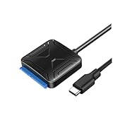 TEHAUX USB c Festplattenadapter Datenkabel USB Konverter für Externe HDD SSD Laptop mit Zusätzlichem Stromanschluss Schnelle Datenübertragung