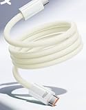 USB C Kabel Magnetisch 240W, Magnetisches Ladekabel USB C, Schnellladekabel 1m, Flüssigem Silikon USB C Cable für Samsung, Xiaomi, Google Pixel, Huawei und mehr(Weiß)