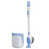 WC-Bürstenhalter – Cartoon-Toilettenbürstenschüssel, Badezimmer-Scheuerbürstenhalter mit nachfüllbarem Griffspender, Tiefenreinigung, WC-Bürstenhalter-Set für Zuhause, Reinigung, Waschräume,