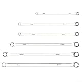 Oniissy 12-Punkt-Schraubenschlüssel-Set für sicheren Halt und Hebelwirkung, 6-teiliges extra langes Schraubenschlüssel-Set für die Autowartung, Chrom-Vanadium-Stahl