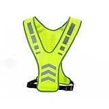 Nokwocy Reflektierende Weste, Reflektierende Laufweste mit Tasche für Damen, Herren & Kinder – Sicherheitsweste für Nacht-Radfahren, Laufen, Gehen & Joggen