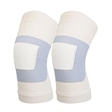 Kniebandage, Hellgrau, Dünne Seide, Atmungsaktiv, Kompression, Kniebandage, Schweißableitend, Hohe Elastizität für das Training (L)