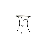 Siena Garden Tisch Stella, 35,5x70x71,5cm, Gestell: Stahl, pulverbeschichtet in schwarz matt, Fläche: Mosaik,Tischplatte: Keramik