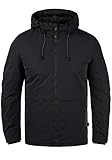 Blend BHFosco Herren Parka Winterparka Winterjacke mit hochabschließender Kapuze Reißverschlusstaschen Regular fit, Größe:L, Farbe:Black (194007)