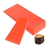 BEBEMOKO 2st Kunststoffkeil Baumfällheber Fällkeil Baumkeile Baumspitzen Zubehör Und Werkzeuge Für Kettensägen Zubehör Für Kettensägen Holzfällerwerkzeuge Holzspaltkeil Plastik Orange