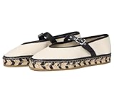 Madewell Damen Remy Mary Jane-Canvas Espadrille Flat, Naturfarben / Mehrfarbig, 36 EU