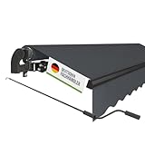 empasa manuelle Gelenkarmmarkise Markise 'Start' Sonnenmarkise Sonnenschutz Alu/Polyester komplett vormontiert, in verschiedenen Größen und Farben