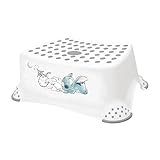 keeeper Stitch Tritthocker, Ab ca. 3 bis ca. 14 Jahre, Anti-Rutsch-Funktion, Tomek, Weiß