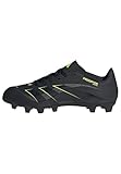 adidas Unisex Predator Club Firm Ground/Multi Ground Football Boots, Core Black/Carbon/Lucid Lemon, 43 1/3 EU