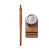 Muuookka Tintenfass Aus, Glas, Federhalter, Versiegelter Behälter für Kunst, Zeichnen, Comics und Illustrationen