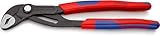KNIPEX Cobra Hightech-Wasserpumpenzange mit schlanken Mehrkomponenten-Hüllen grau atramentiert 250 mm 87 02 250